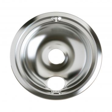 GE JSS16PW2WH Burner Drip Bowl (8 in, Chrome) - Genuine OEM