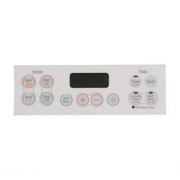 Hotpoint RB790DP1WW Control Panel Overlay - White Genuine OEM