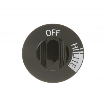 Hotpoint RGA524EWA Top Burner Control Knob (Black - Genuine OEM