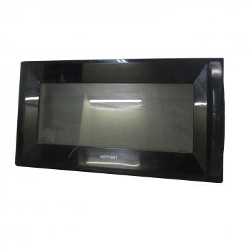Hotpoint RVM1535DM2WW Door Assembly (Black) - Genuine OEM