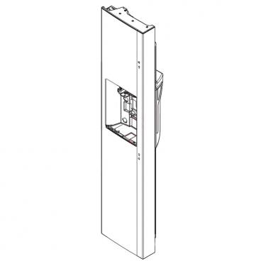 LG Part# ADD74236214 Freezer Door Assembly - Stainless (OEM)