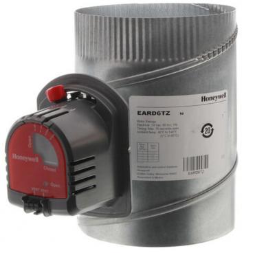 Honeywell Part# EARD6TZ 6 inch Round Fresh Air Damper 24v2 Wire (OEM)