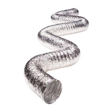 Deflect-o Part# FL0525 Flexible Metallic 2ply Duct,UL 181 Air Connector,Class 1,5in Dia x 25ft, No Scrim (OEM)