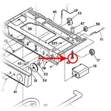 GE Part# WH02X10092 Security Bolt (OEM)