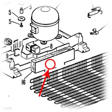 GE Part# WR17X2573 Baffle (OEM)