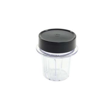 Delonghi Part# KW714918 Glass Mill Jar Lid (Black) - Genuine OEM