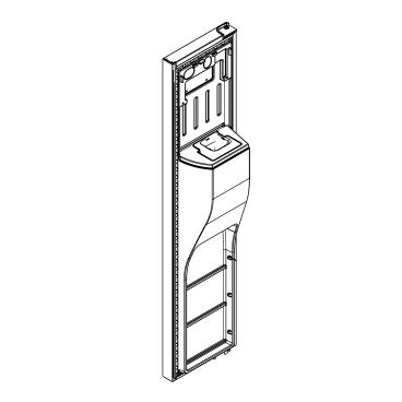 Whirlpool Part# LW10468153 Freezer Door Assembly (Bisque) - Genuine OEM