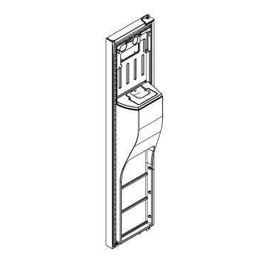 Whirlpool Part# LW10508342 Refrigerator Door Assembly (Black) - Genuine OEM