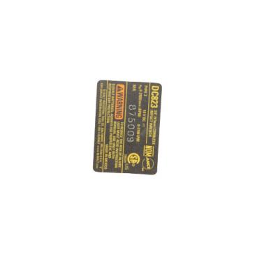 Dewalt Part# N124257 Name Plate - Genuine OEM