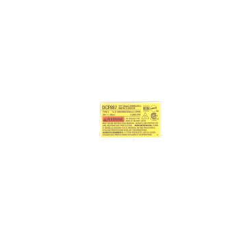 Dewalt Part# N425046 Rating Label - Genuine OEM