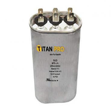 Packard Part# TOCD455 Oval Capacitor (OEM) 45+5 MFD 370V