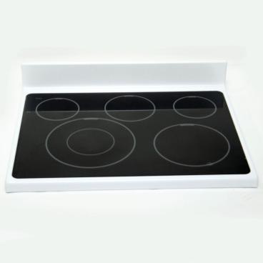 Whirlpool Part# W10623864 Glass Cooktop (White Trim) - Genuine OEM