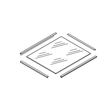 Whirlpool Part# W10814800 Glass Shelf Assembly - Genuine OEM