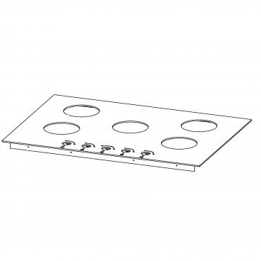 Whirlpool Part# W10845783 Gas Cooktop (Glass) - Genuine OEM