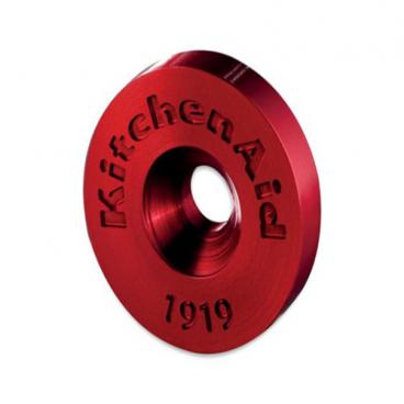 Whirlpool Part# W10846207 Handle Medallions (OEM) Red