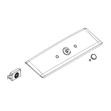 Whirlpool Part# W10909734 User Interface Overlay Assembly - Genuine OEM