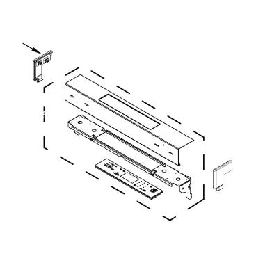 Whirlpool Part# W10913412 Endcap (Left, Black) - Genuine OEM