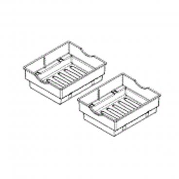 Whirlpool Part# W11218042 Door Basket - Genuine OEM