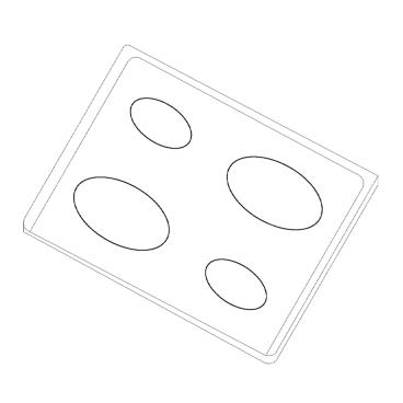 Whirlpool Part# W11223955 Cooktop - Genuine OEM