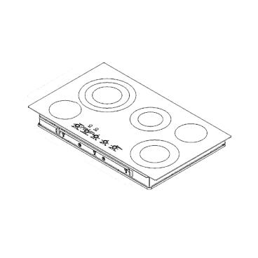 Whirlpool Part# W11263255 Cooktop Assembly (Stainless) - Genuine OEM