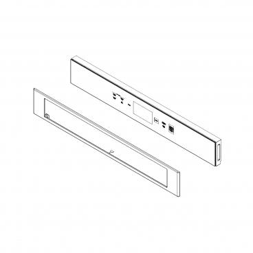 Whirlpool Part# W11399172 Control Panel Assembly (Stainless) - Genuine OEM