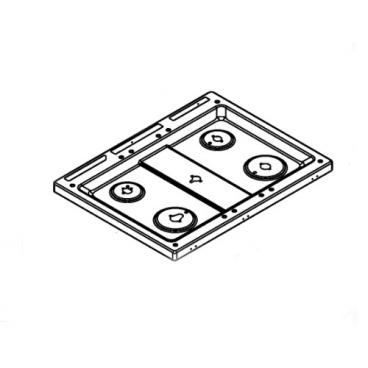 Whirlpool Part# W11445310 Cooktop (Stainless) - Genuine OEM