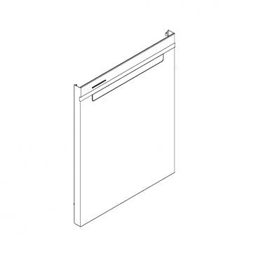 Whirlpool Part# W11462449 Front Panel (Biscuit) - Genuine OEM