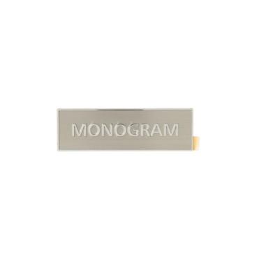 GE Part# WB02X26123 Monogram Badge - Genuine OEM
