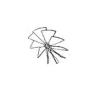 GE Part# WB02X34646 Fan Blade - Genuine OEM