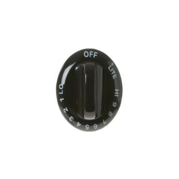 GE Part# WB03T10168 Gas Valve Knob (OEM) Black