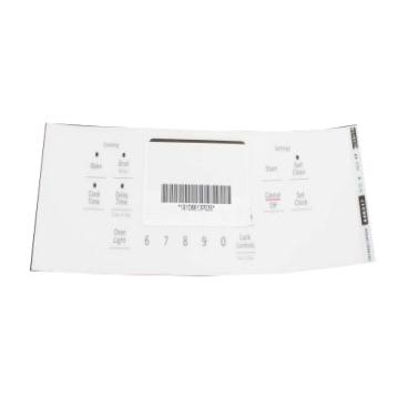 GE Part# WB07X26749 Faceplate Graphics (OEM) White