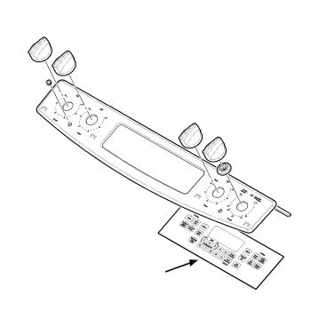 GE Part# WB07X26751 Faceplate Control Cover - Genuine OEM
