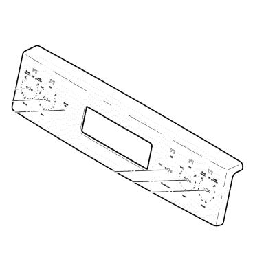 GE Part# WB07X27881 Control Panel Assembly - Genuine OEM