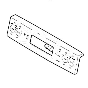 GE Part# WB07X31200 Control Panel Trim and Bracket Assembly - Genuine OEM
