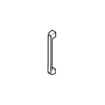 GE Part# WB15X280 Door Handle (White) - Genuine OEM