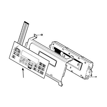 GE Part# WB27T11124 Membrane Keypanel Assembly - Genuine OEM