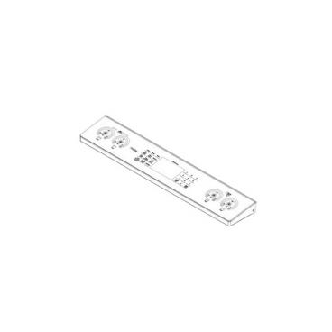 GE Part# WB27X33632 Stainless Control Panel Overlay  - Genuine OEM