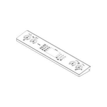 GE Part# WB27X43576 Touchpad Control Panel Overlay Assembly (Stainless w/Wifi) - Genuine OEM