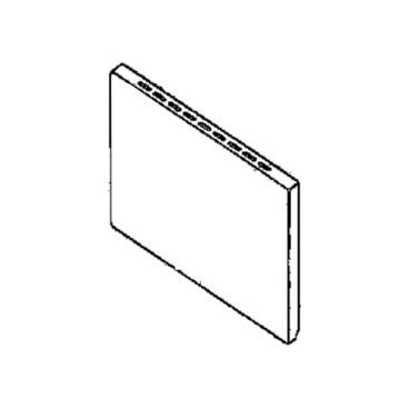 GE Part# WB56K0035 Door Panel Assembly (Black) - Genuine OEM