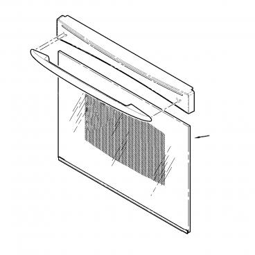GE Part# WB56T10222 Bonded Panel Assembly - Genuine OEM