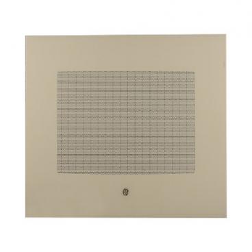 GE Part# WB56T10358 Oven Door Glass (OEM) Outer/Bisque