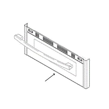 GE Part# WB56X24920 Glass Door Panel - Genuine OEM