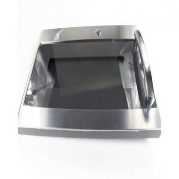 GE Part# WB56X25671 Microwave Door (OEM) Stainless