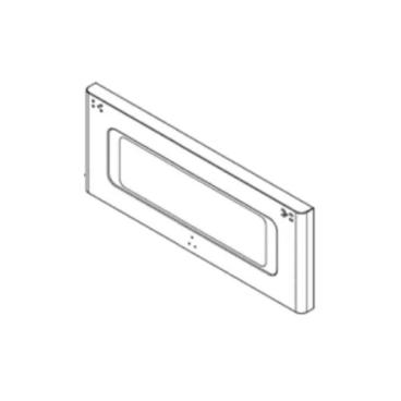 GE Part# WB56X26529 Glass and Trim Assembly - Genuine OEM