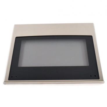 GE Part# WB56X27385 Door Glass and Trim Assembly (OEM)