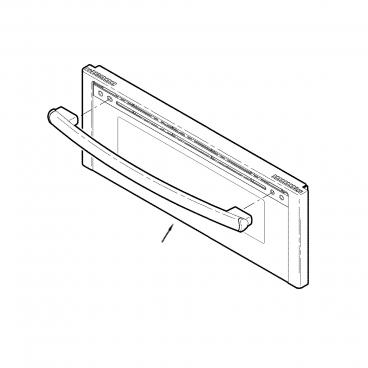 GE Part# WB56X29235 Upper Outer Door Panel - Genuine OEM