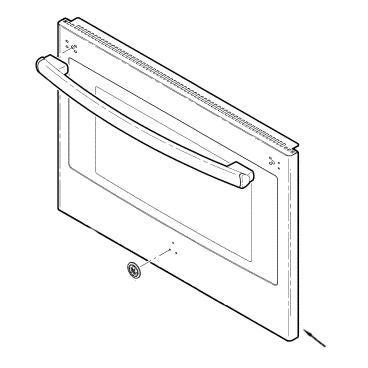 GE Part# WB56X30080 Outre Door Panel - Genuine OEM