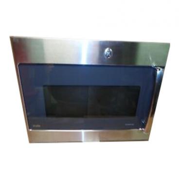 GE Part# WB56X30293 Microwave Door (OEM) Stainless Steel