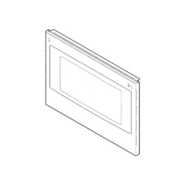 GE Part# WB56X30444 Outer Door Panel Assembly - Genuine OEM