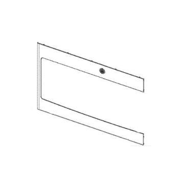 GE Part# WB56X30483 Stainless Door with Logo - Genuine OEM
